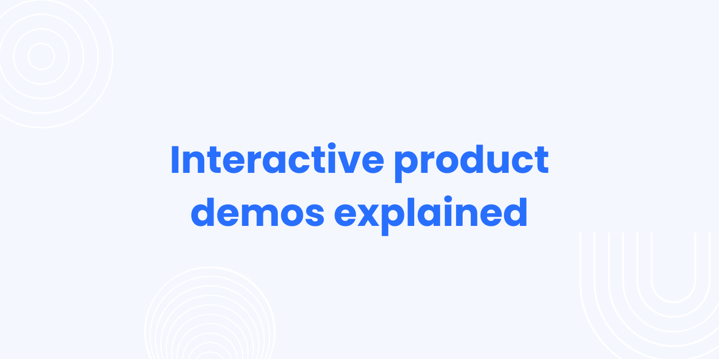 What are interactive product demos?