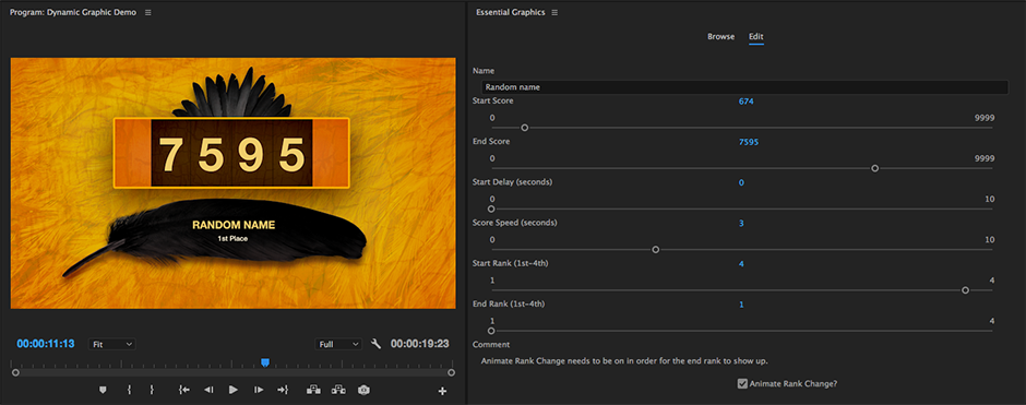 How to Use the Essential Graphics Panel