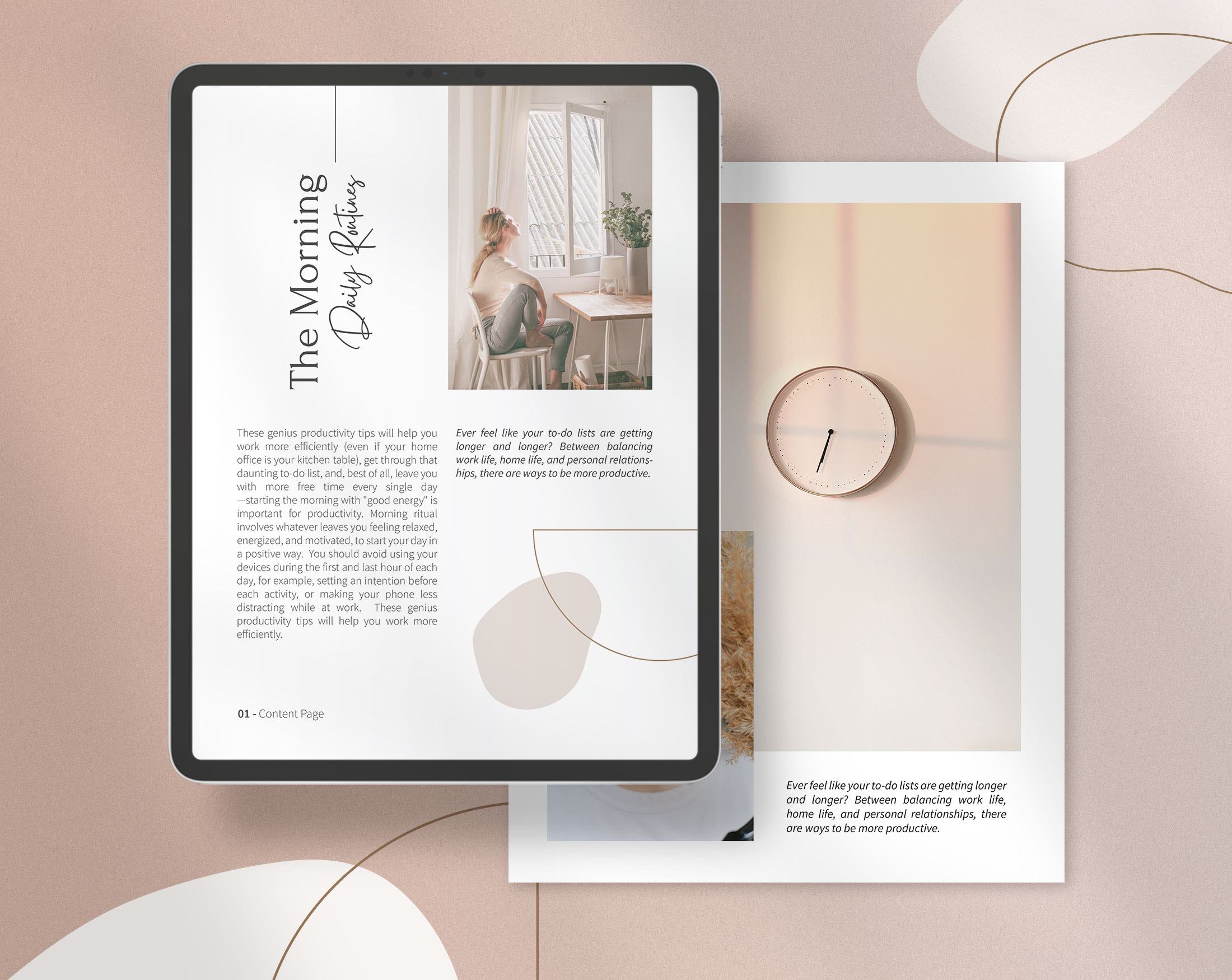 Minimal Lifestyle eBook Template | Digital Products with Reselling ...