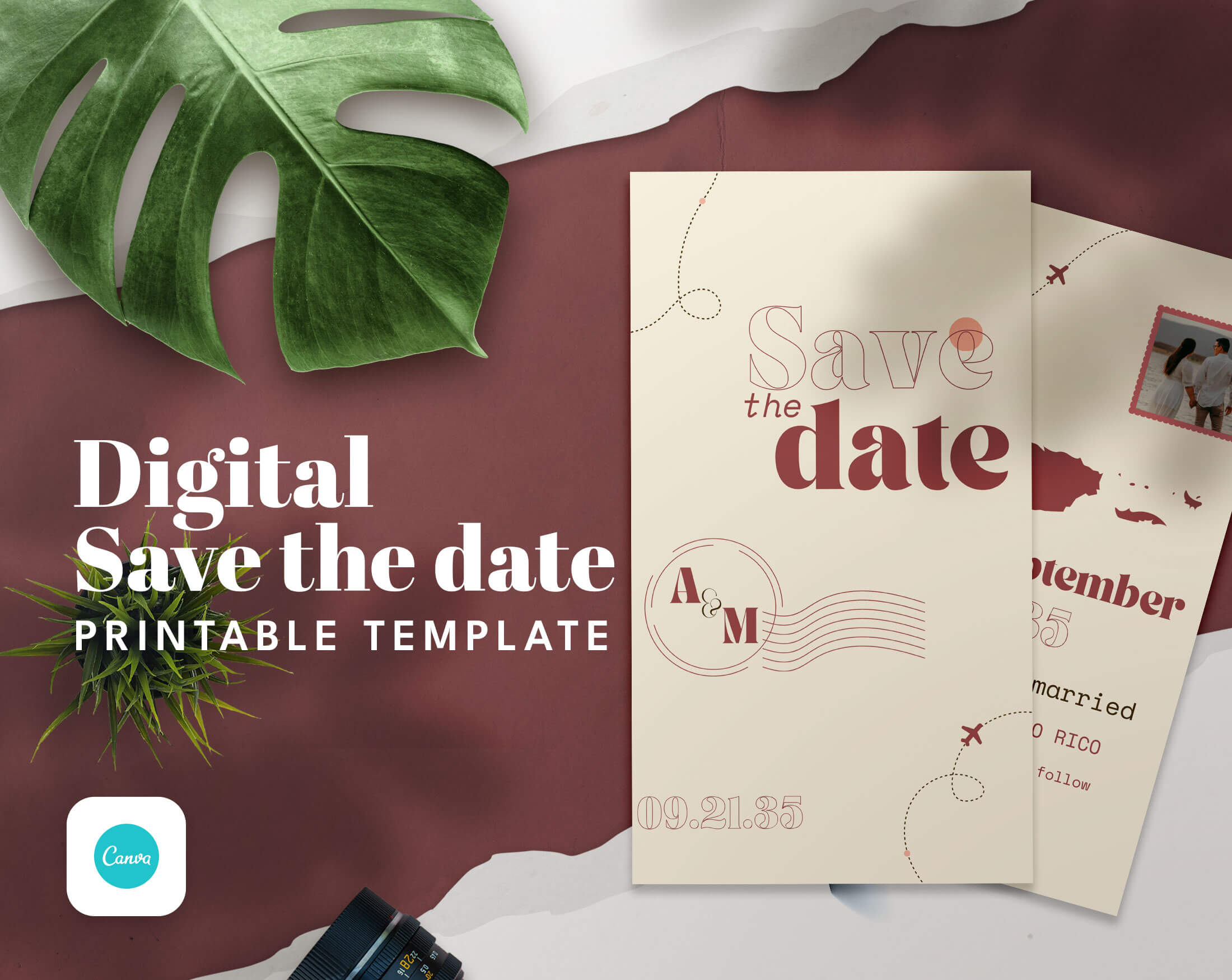 Destination Wedding Save The Date Card Template Digital Products with Destination Wedding Save The Date Card Template Digital Products with