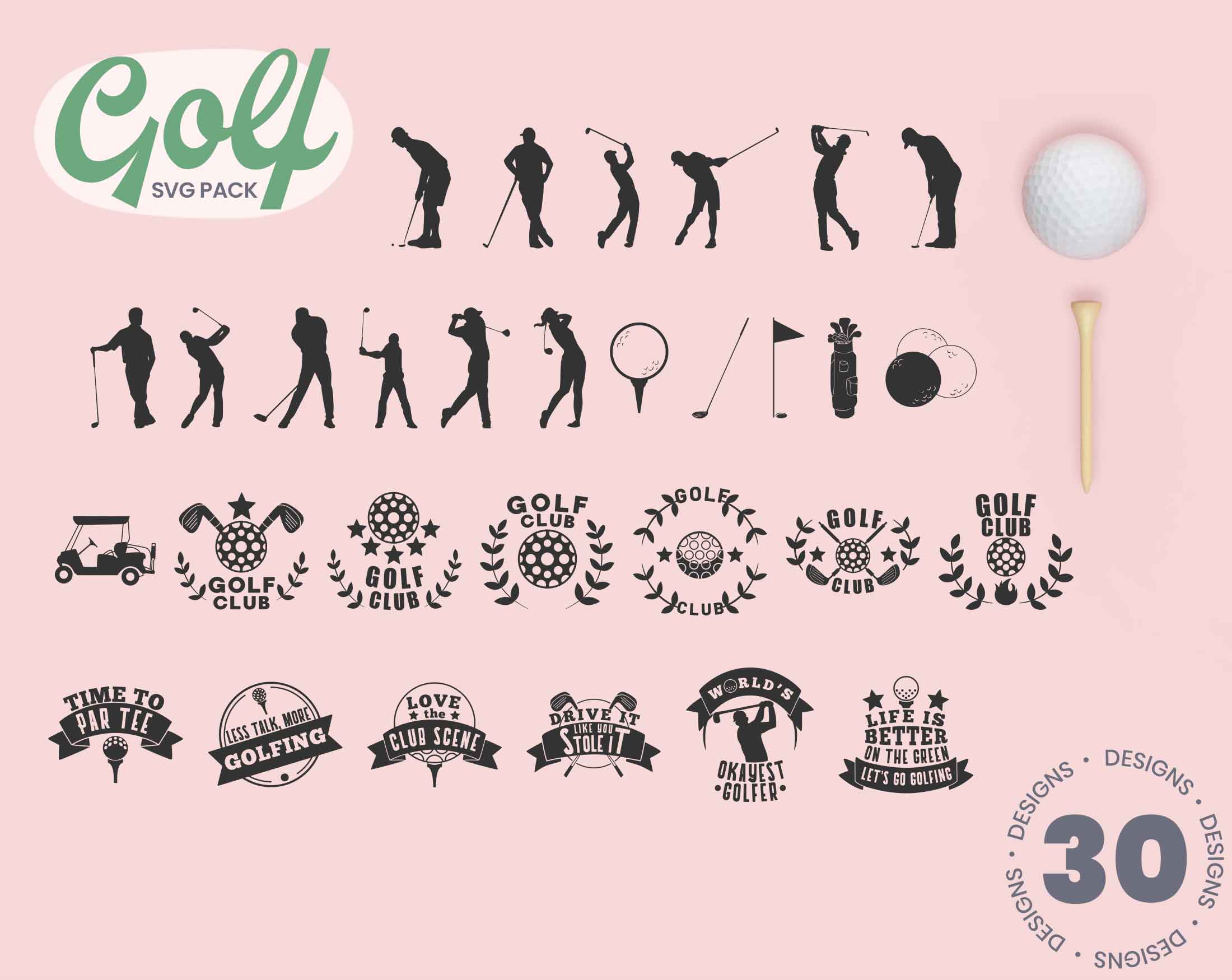 Golf SVG Pack Digital Products With Reselling Rights PLR golf-svg-pack-digital-products-with-reselling-rights-plr