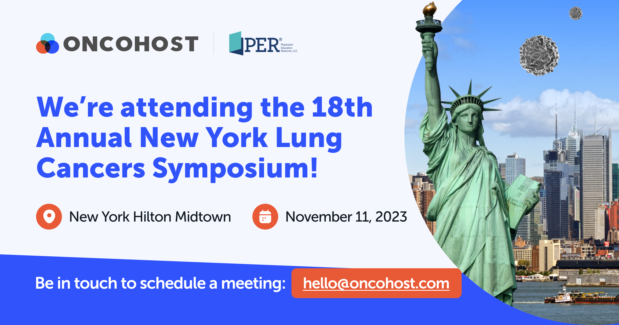 OncoHost attending the 18th Annual New York Lung Cancers Symposium®