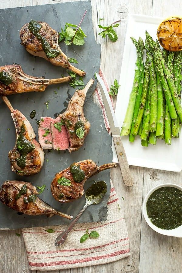 Grilled Lamb Rib Chops with Mint Sauce Foodness Gracious