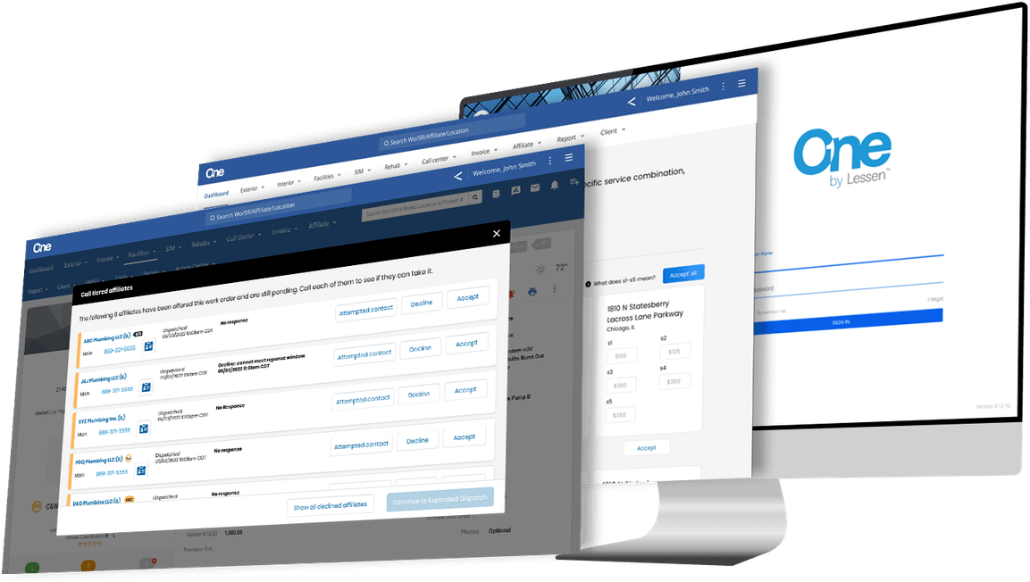 One by Lessen™ Residential Property Maintenance Technology Lessen