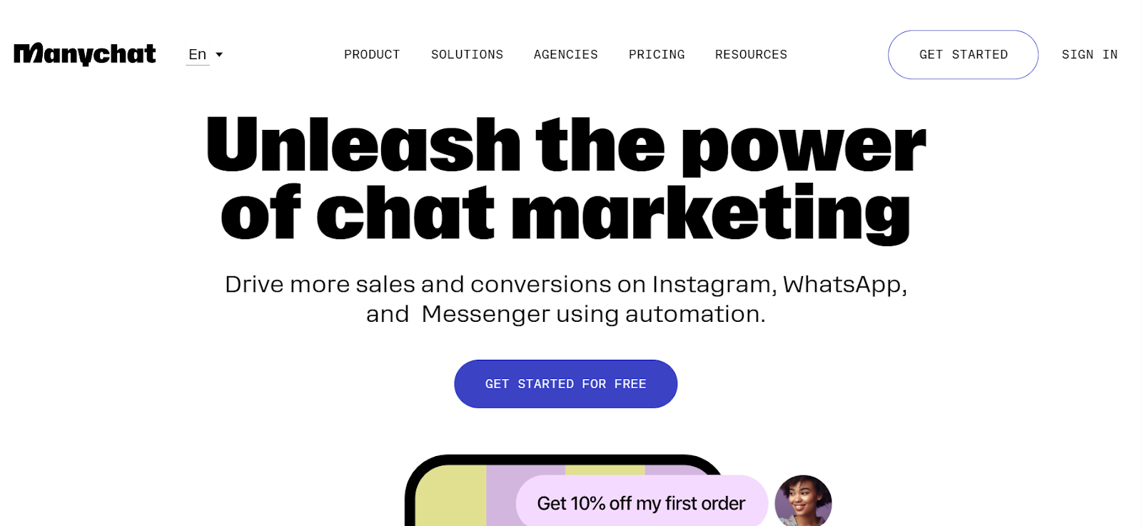 Manychat чат-бот с искусственным интеллектом для электронной коммерции