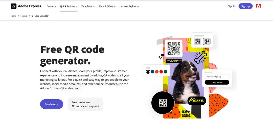 Adobe Express QR code creator - Best AI apps of 2024