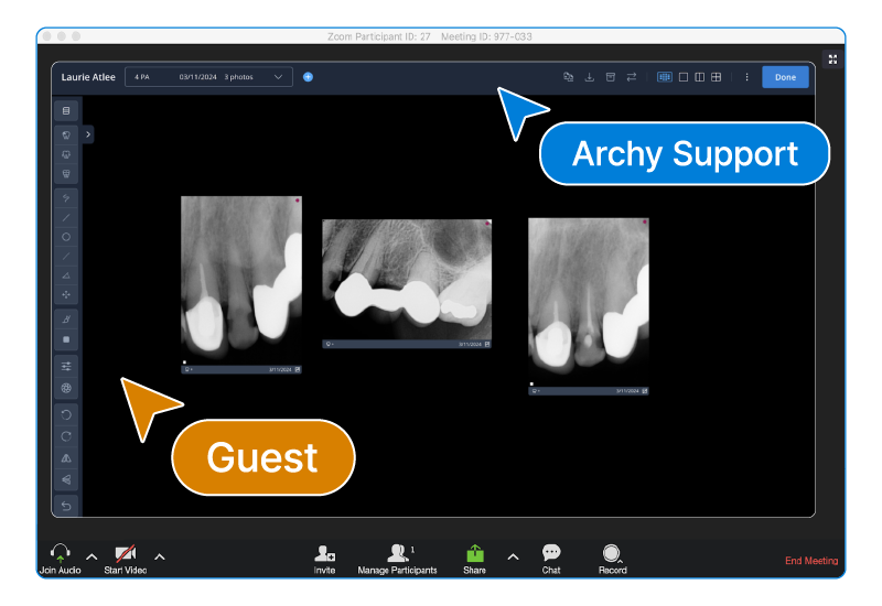 Archy onboarding Zoom call