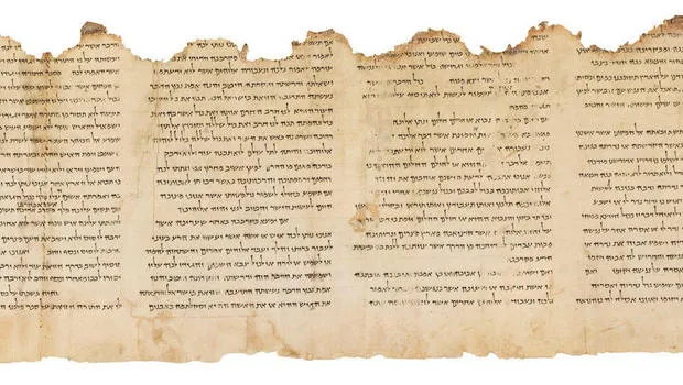 The Temple Scroll, one of the Dead Sea Scrolls