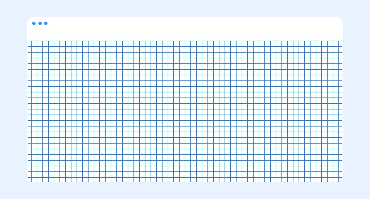 Example of a pixel grid