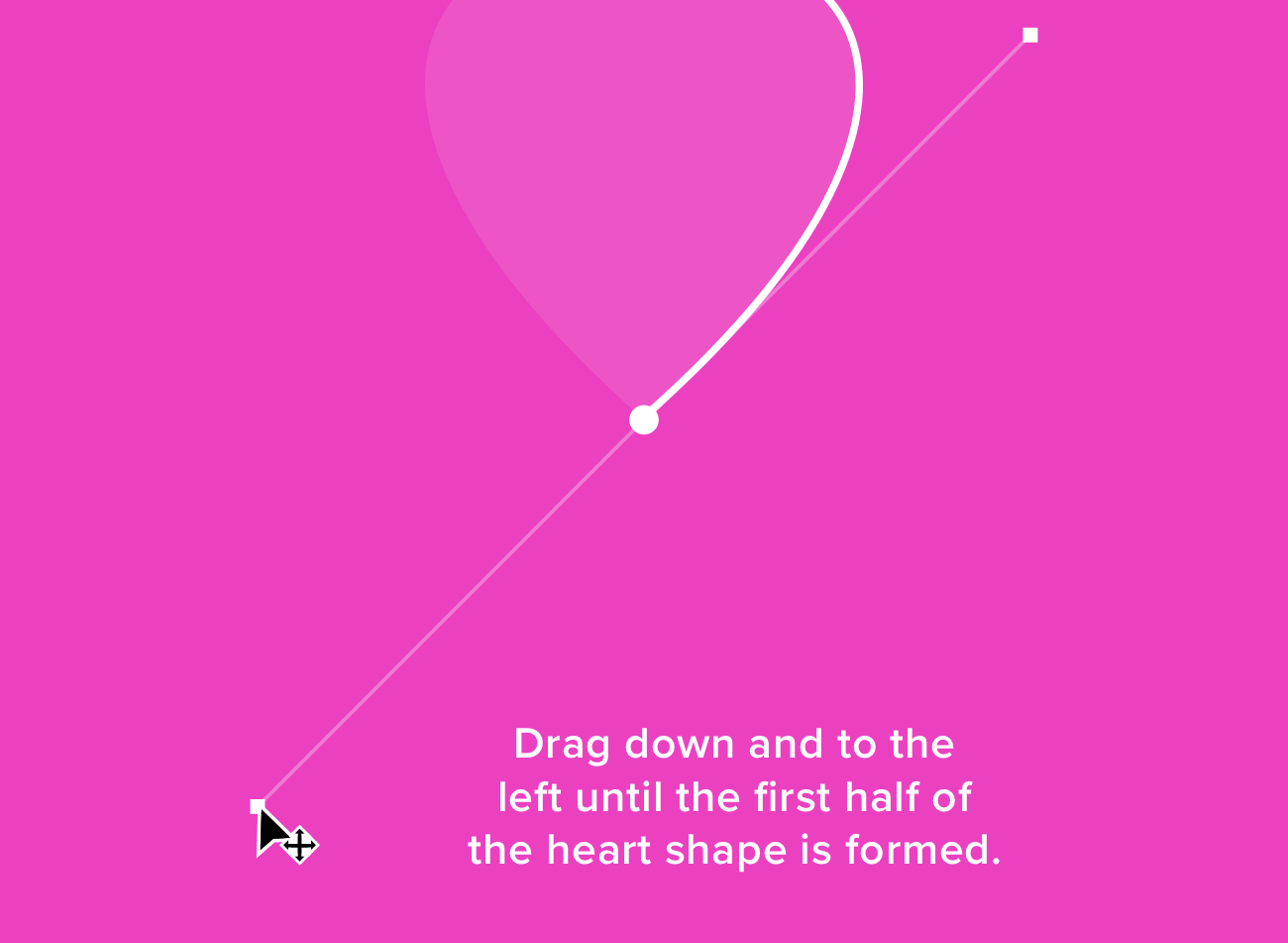 Draw a Heart in Sketch Using Only 2 Vector Points | Designlab