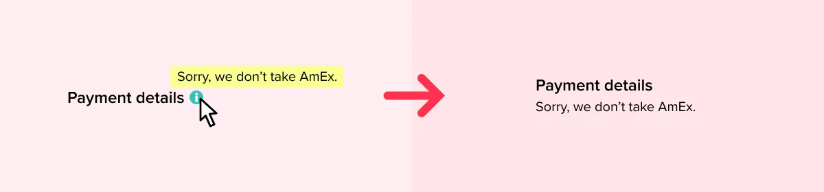 Make related help text clearly visible