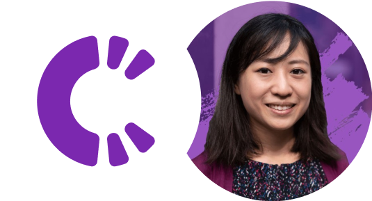 Correlated Logo next to a headshot of Diana Hsieh