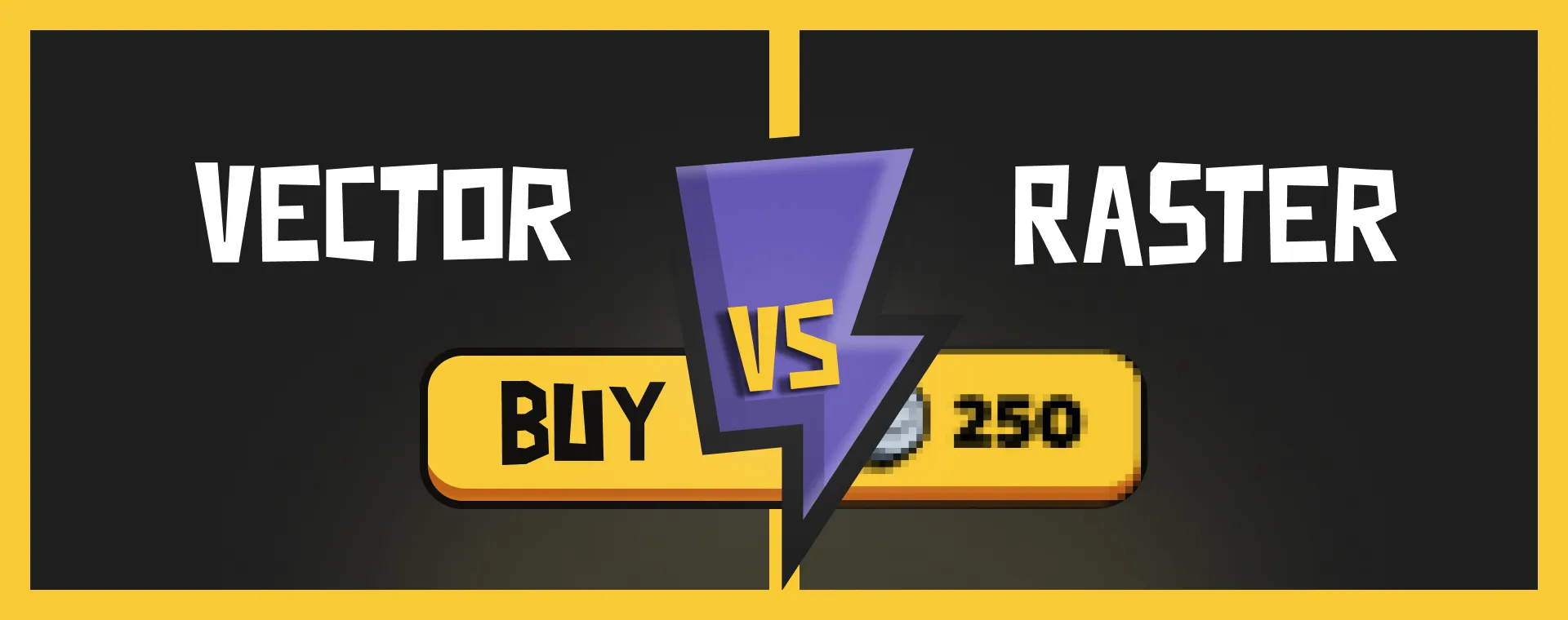 Vector vs Raster: When to use which in Game UX/UI Design