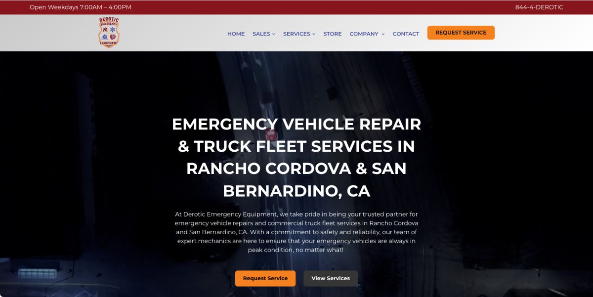Emergency Vehicle Repair & Fleet Services in California Derotic
