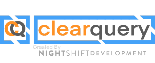 ClearQuery created by Night Shift Development logo