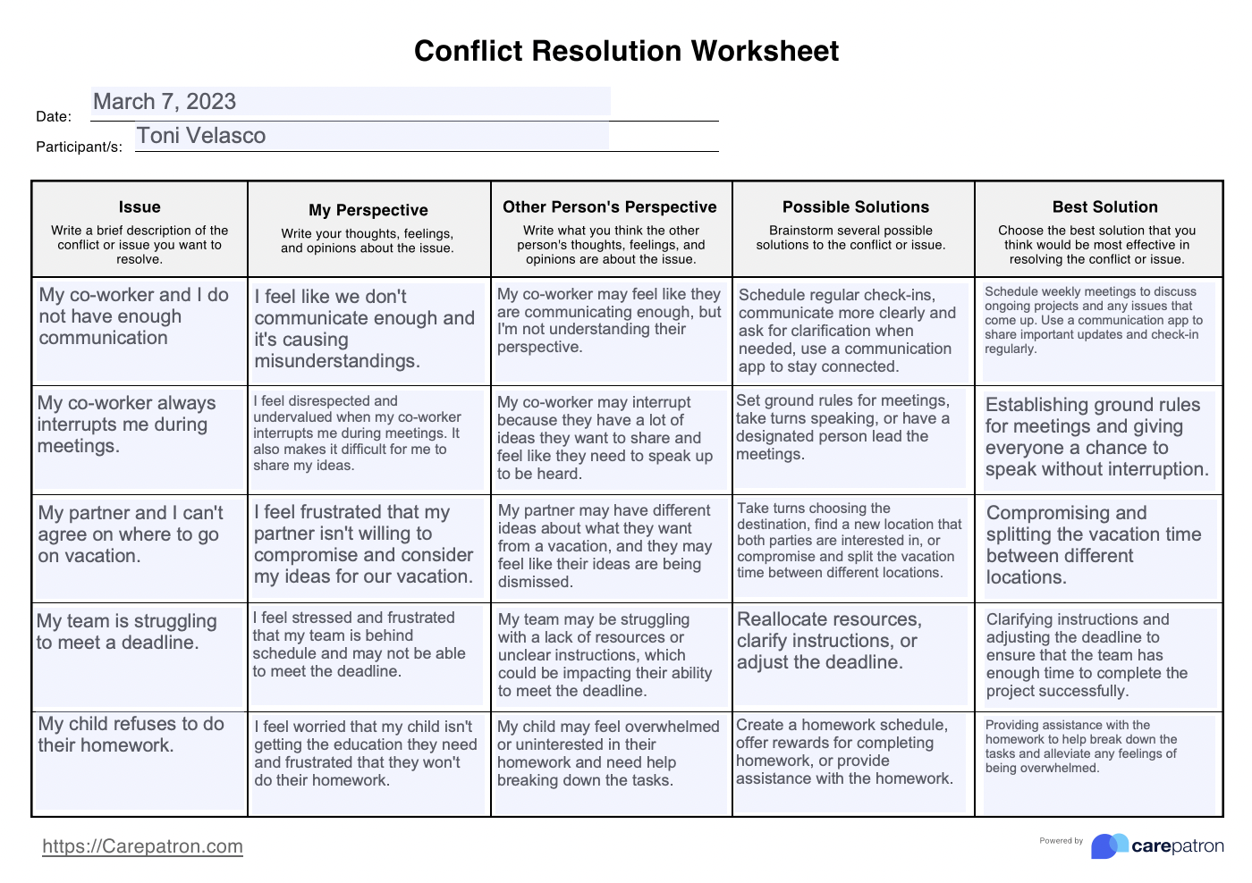 conflict-resolution-worksheets-example-free-pdf-download