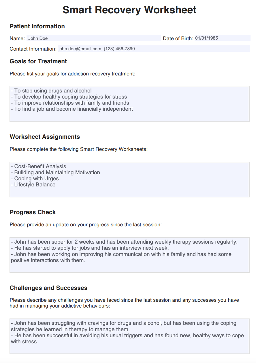Smart Recovery Worksheets & Example | Free PDF Download smart-recovery-worksheets-example-free-pdf-download