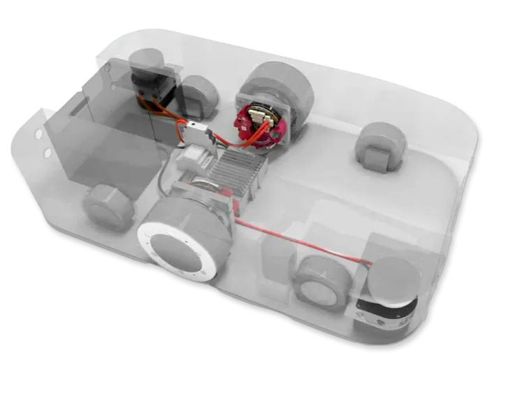 a diagram of the inside of an agv