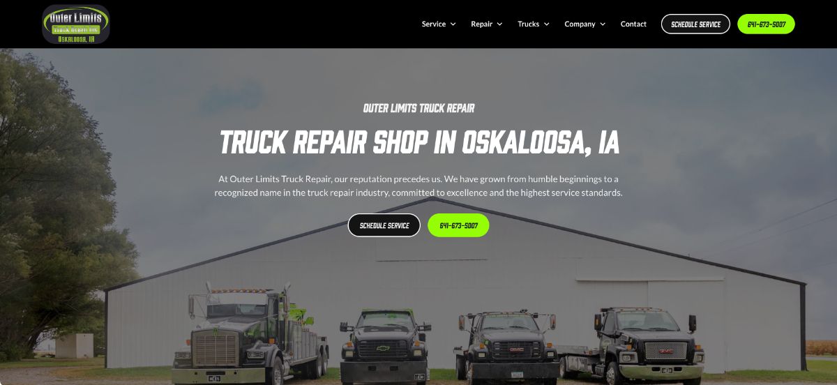 Truck Repair Shop in Oskaloosa, IA Outer Limits