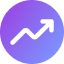 Arrow trending up