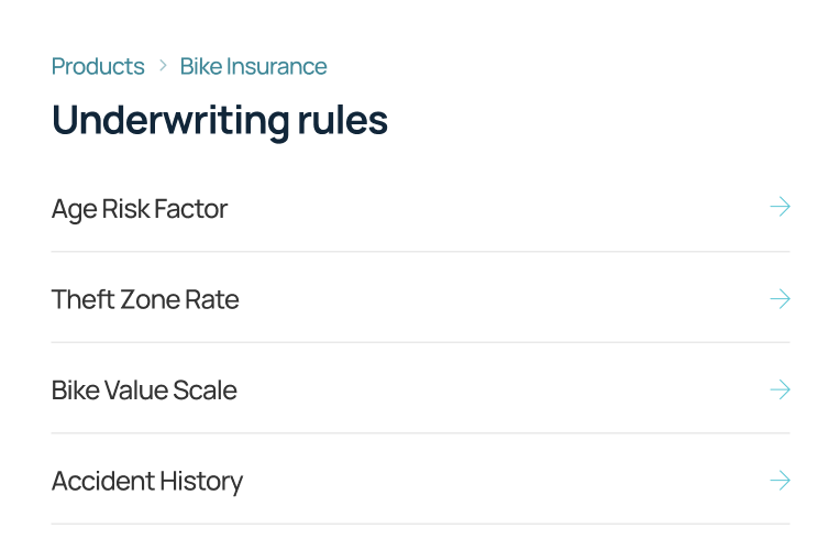 underwriting rules