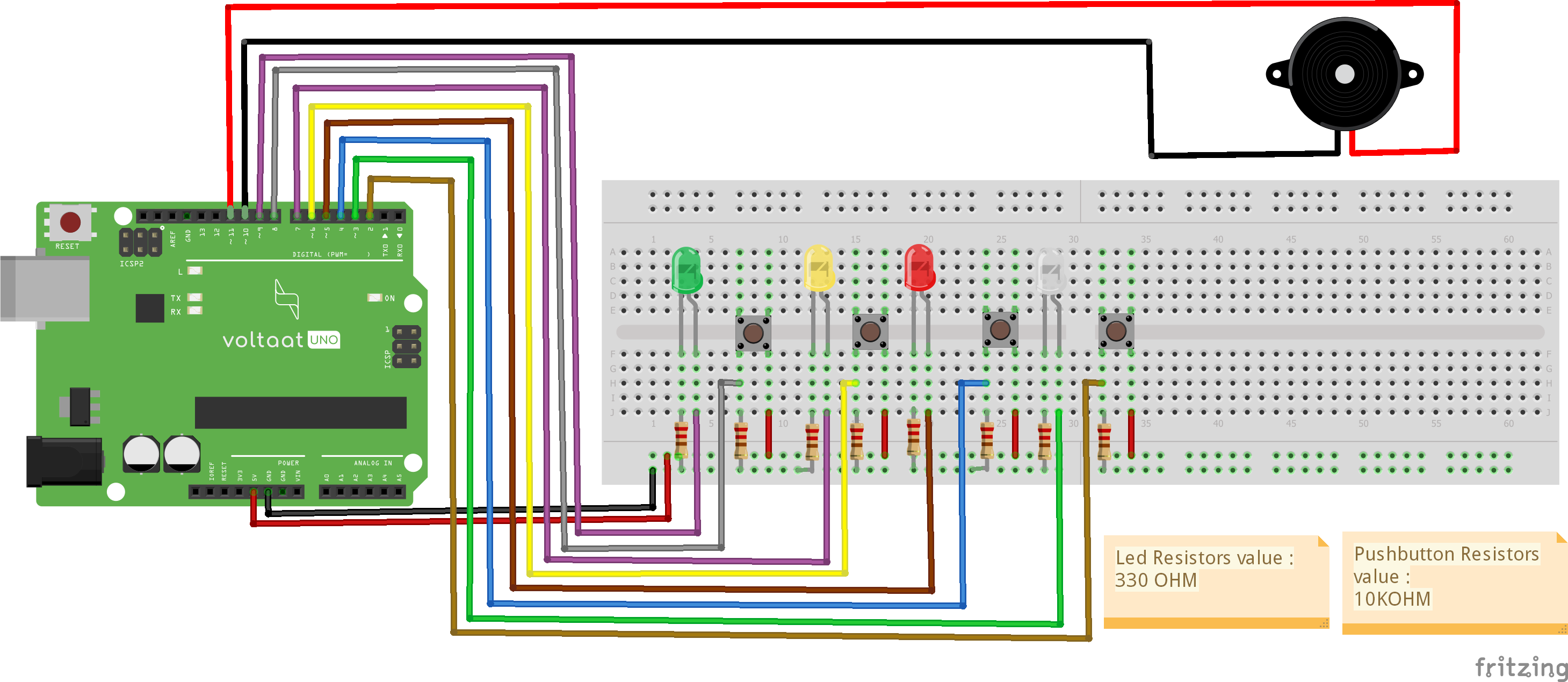 Voltaat Learn - How to Build an Arduino-based Memory Game