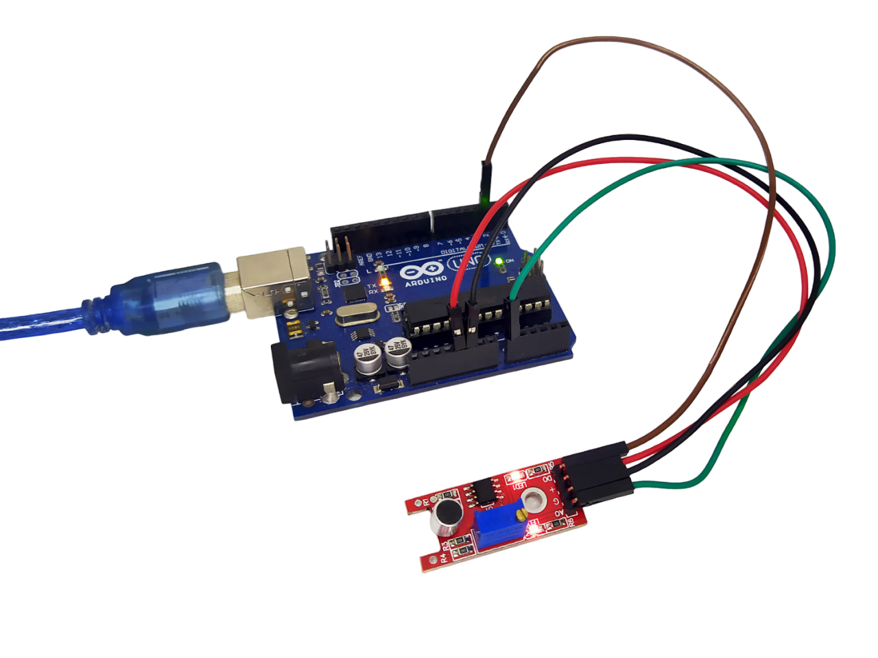 Voltaat Learn - Detect noise levels using a sound sensor