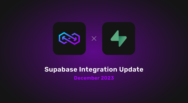 Supabase Integration Update — December 2023