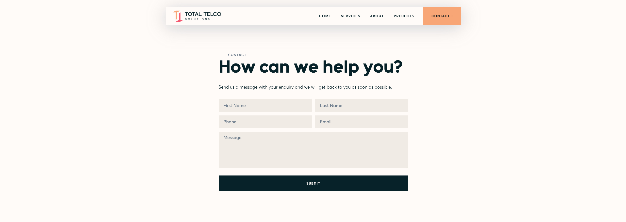 Total Telco Solutions Contact Us