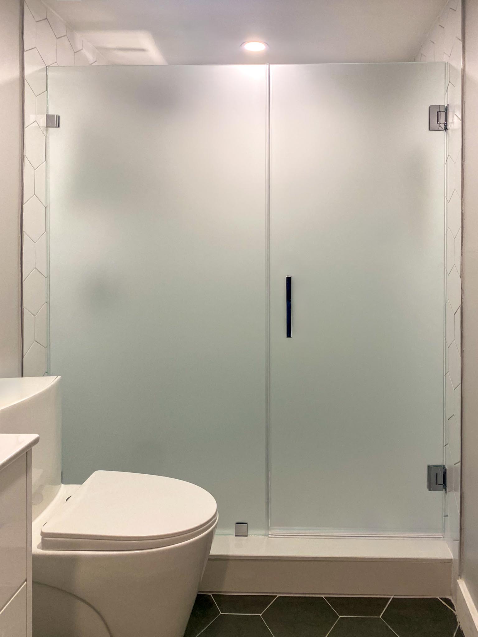 Best HD Pictures about  Frosted Glass Shower Door  with No AI Images