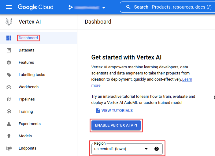 Enable Vertex AI 1