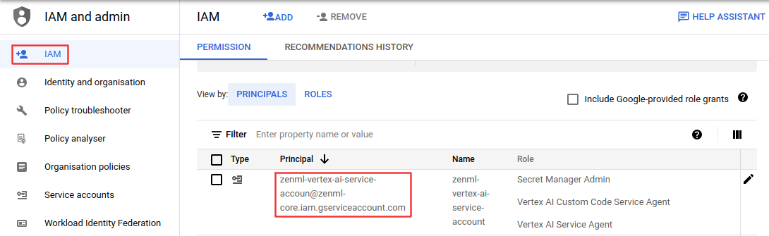 Enable Service Account 4