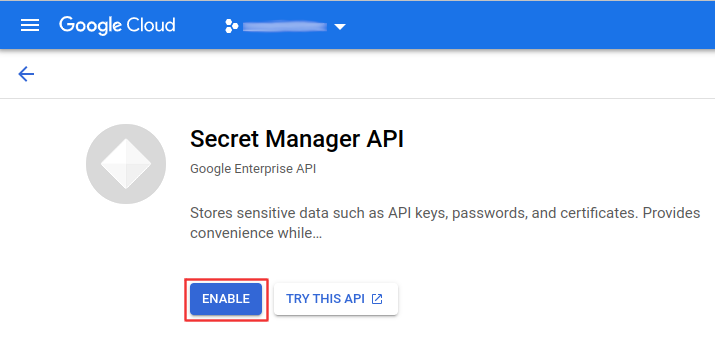 Enable Secret_Manager 1