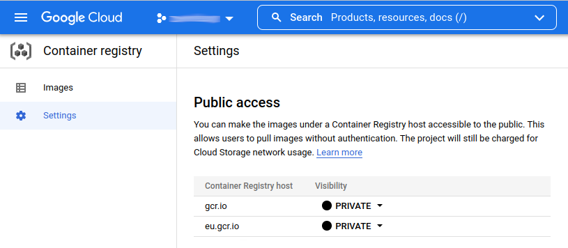 Enable Container Registry 1