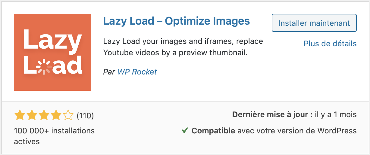 Plugin Wordpress Lazy Load