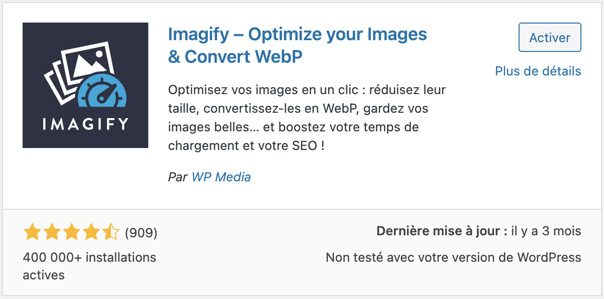 Plugin Wordpress Imagify