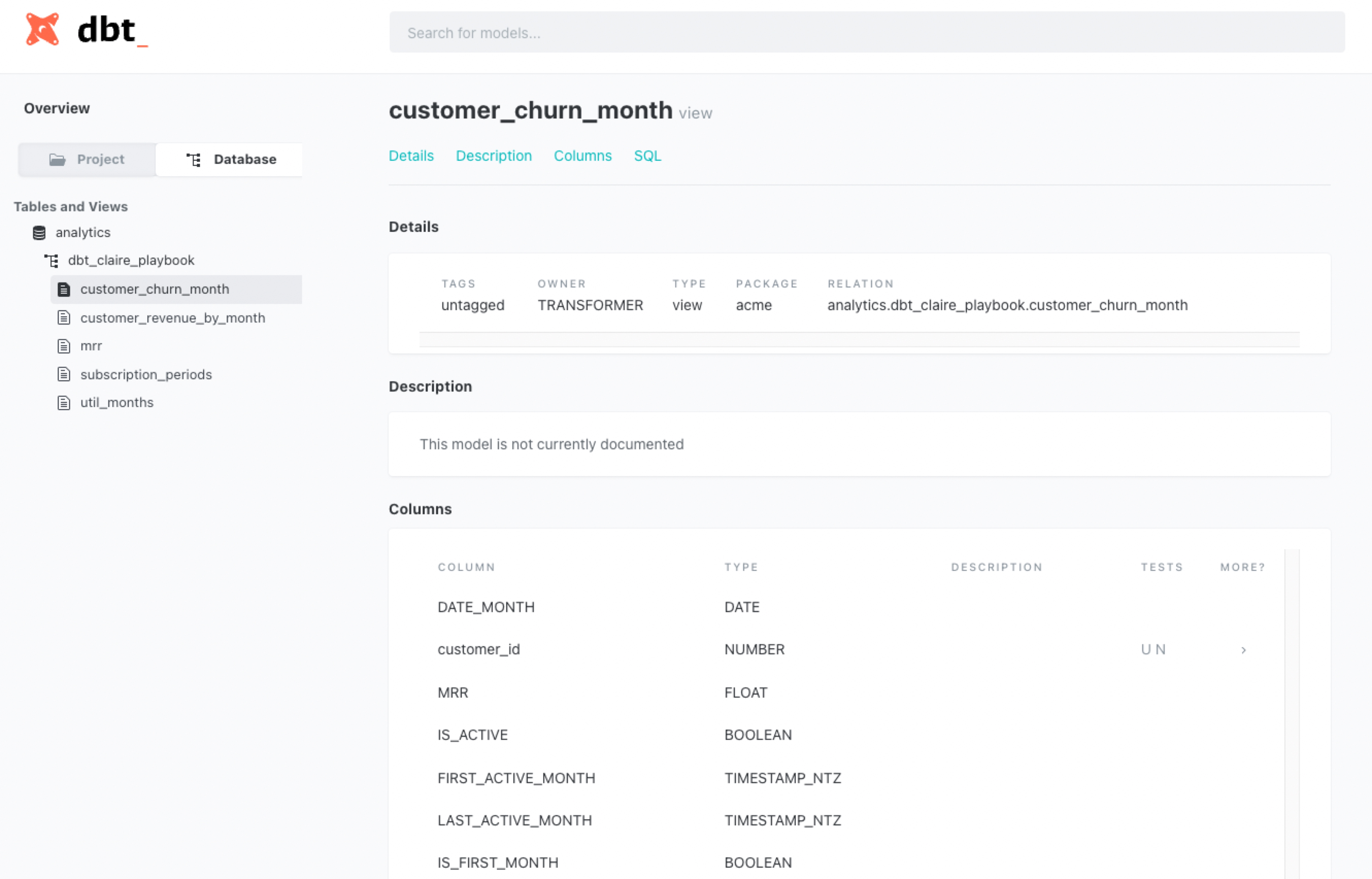 curate datasets using modern tools like dbt