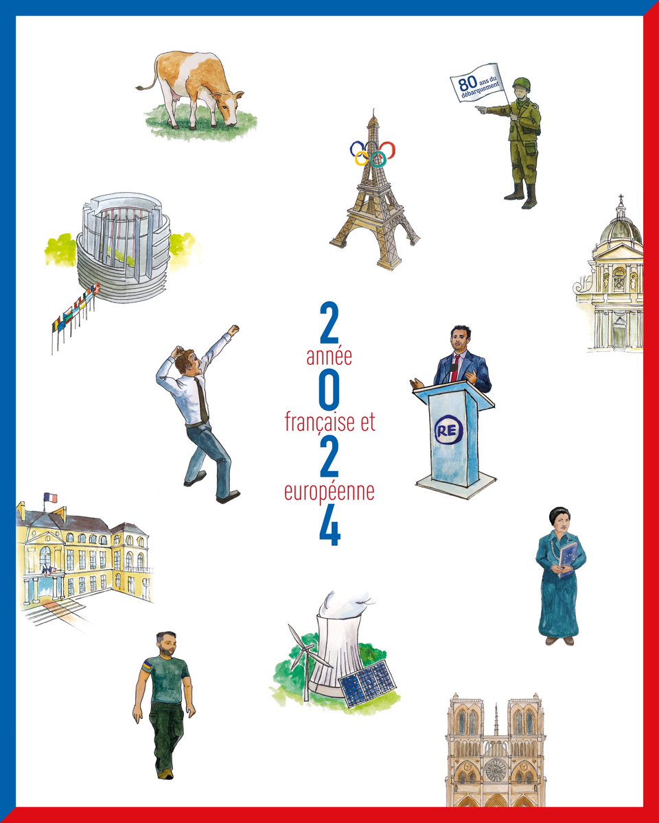 Entre les Jeux Olympiques, les 80 ans du Débarquement, la réouverture de Notre-Dame de Paris ou encore les élections européennes, 2024 sera riche en rendez-vous.
Nous vous souhaitons une belle et heureuse année.