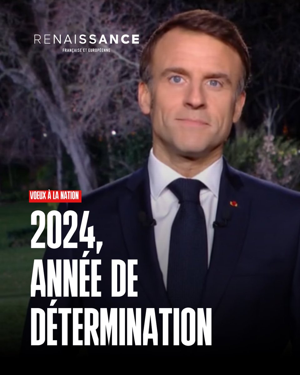 🇫🇷🇪🇺Une année d’action pour renforcer notre République, une année de fierté française avec les Jeux Olympiques, les 80 ans du Débarquement ou la réouverture de Notre-Dame, une année de choix décisifs avec, notamment, les Européennes :
@EmmanuelMacron a fixé une feuille de route… https://t.co/GnqVIHrbUJ