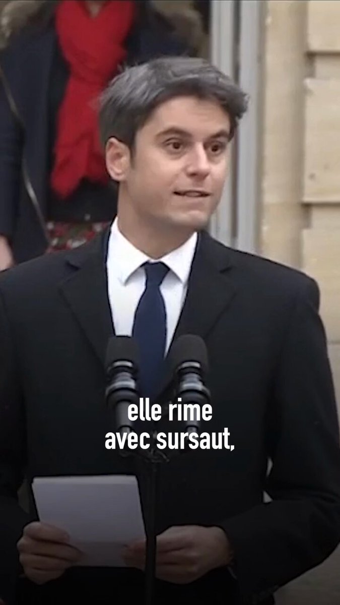 « La France rime avec sursaut, elle rime avec audace, elle rime avec grandeur. » — @GabrielAttal