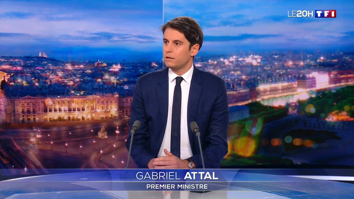 « J'ai décidé de m'engager parce que j'aime mon pays et parce que j'ai envie de répondre aux attentes de nos concitoyens.
La valorisation du travail, la sécurité, nos services publics, l'école, l'hôpital, la lutte contre le réchauffement climatique. » — @GabrielAttal