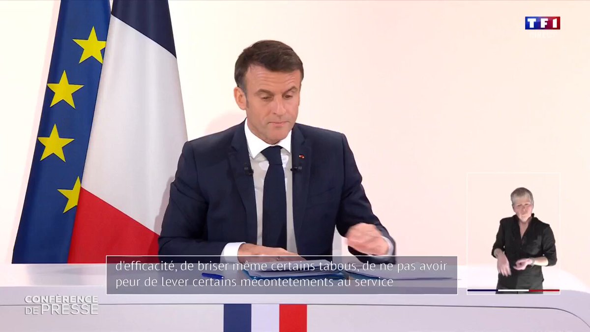 « L’État doit être là pour accompagner, pour impulser, jamais pour entraver.
Mais la force de mouvement réside aussi en chacun de nous.
Je compte sur l’engagement et la mobilisation de nos compatriotes afin de rendre notre pays plus fort et plus juste. » #Macron20h15