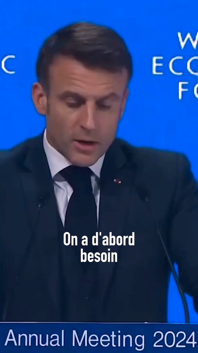 🇪🇺🪖 Plan de relance pour la défense | « Nous devons ouvrir une phase de réinvestissements comme on l'a fait dans la crise Covid. » — @EmmanuelMacron #Davos