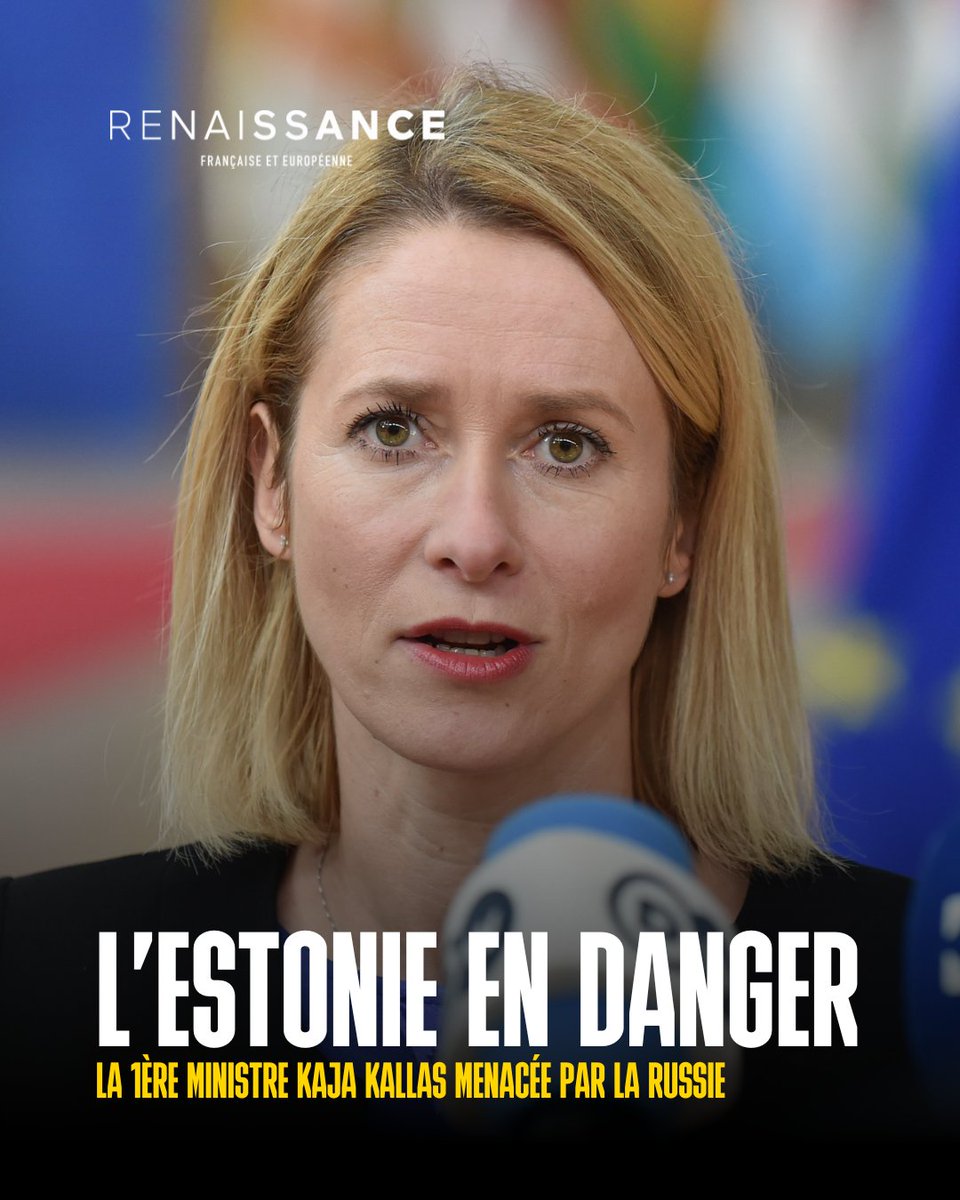 🚨 La Russie lance un avis de recherche contre la Première ministre estonienne.
❌ Par cette nouvelle tentative d'intimidation, Poutine menace directement un pays membre de l'Union européenne et de l'Otan.
Plein soutien à @KajaKallas, notre alliée européenne.