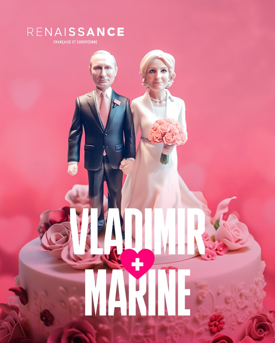❤️#SaintValentin : le jour parfait pour rappeler la romance entre Marine Le Pen et Vladimir Poutine.
👉Absence de condamnation des crimes de guerre russes en Ukraine.
👉Refus de lutter contre les ingérences du Kremlin dans nos processus démocratiques.
🫶Que de preuves d’amour…