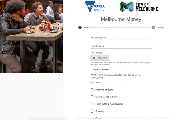 Cashback campaign user interface