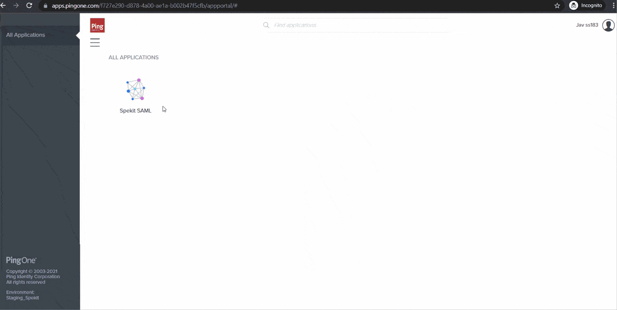 Secure sso with spekit and pingone identity
