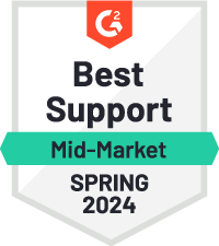 G2 Badge - Best Support Mid-Market