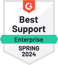 G2 Badge - Best Support Enterprise