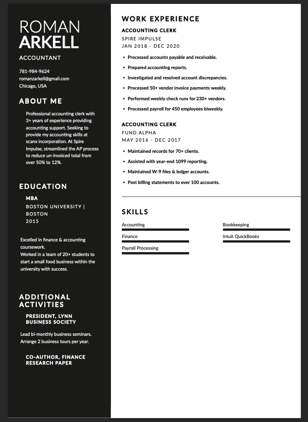 Untapped Two Column Resumes 13 - 65325b7cb94c8eb794a85db7 Two Column Resume Templates 12 